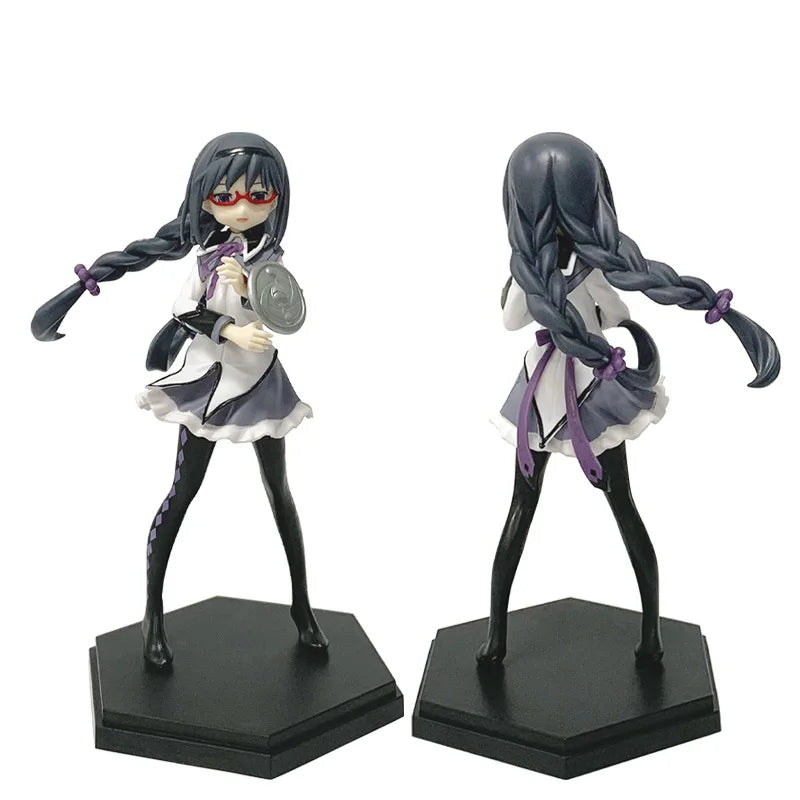 Anime Puella Magi Madoka Magica Figure 17cm Akemi Homura Action Figural Pvc Model Kawaii Decoration Doll Kids Toy Christmas Gift