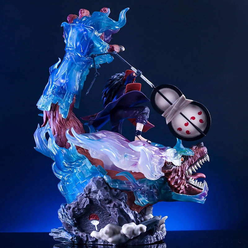 40cm New NARUTO Anime Figure Uchiha Madara Peripheral Model Desktop Decoration Ornaments Scene Statue Kids Birthday Gifts Toys