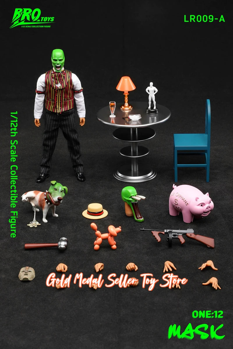 Brotoys Lr009A 1 12 Scale The Mask Action Figure Collectible Movable Model For Adult Hobby Display Collection