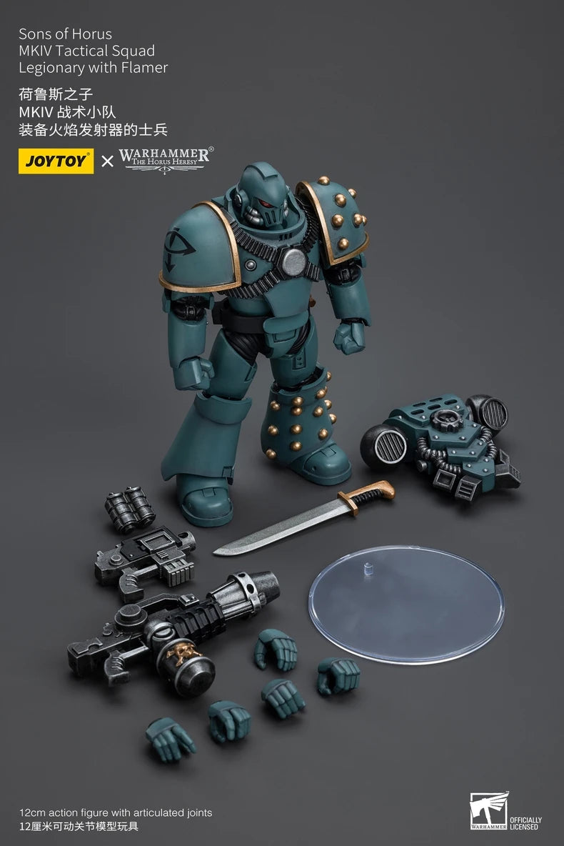 【In Stock】JOYTOY Warhammer 40K Sons of Horus MKIV Tactical Squad 1/18 Action Figure Model Toys