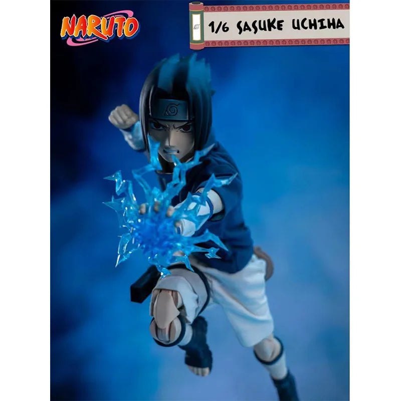 Original Threezero Naruto Sasuke Uchiha 1/6 in Stock Anime Action Figure Collection Model Toys