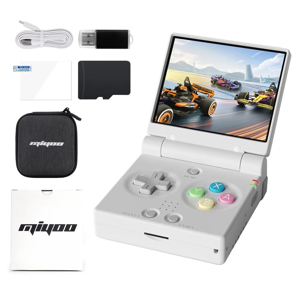 AMPOWN Miyoo Mini Flip Open Source Handheld Retro Arcade Game Console Portable Gaming Player For Retro Gamers Travel Home Use