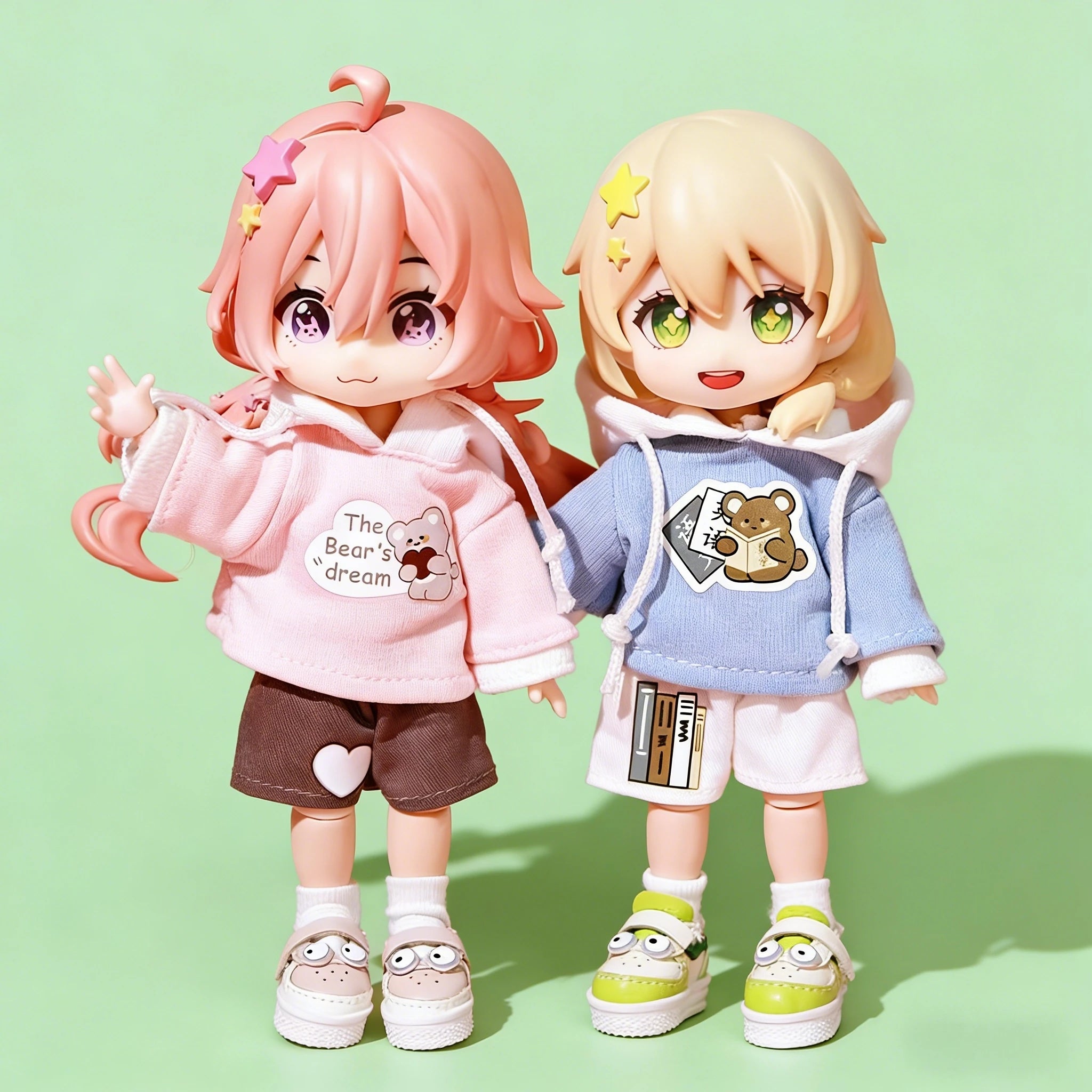 Obitsu 11 Doll Sports Hoodie Clothes Shorts Suit For OB11 Gsc 1/12 Molly Body 16~17cm BJD Doll Cloth Doll Outfit Clothes
