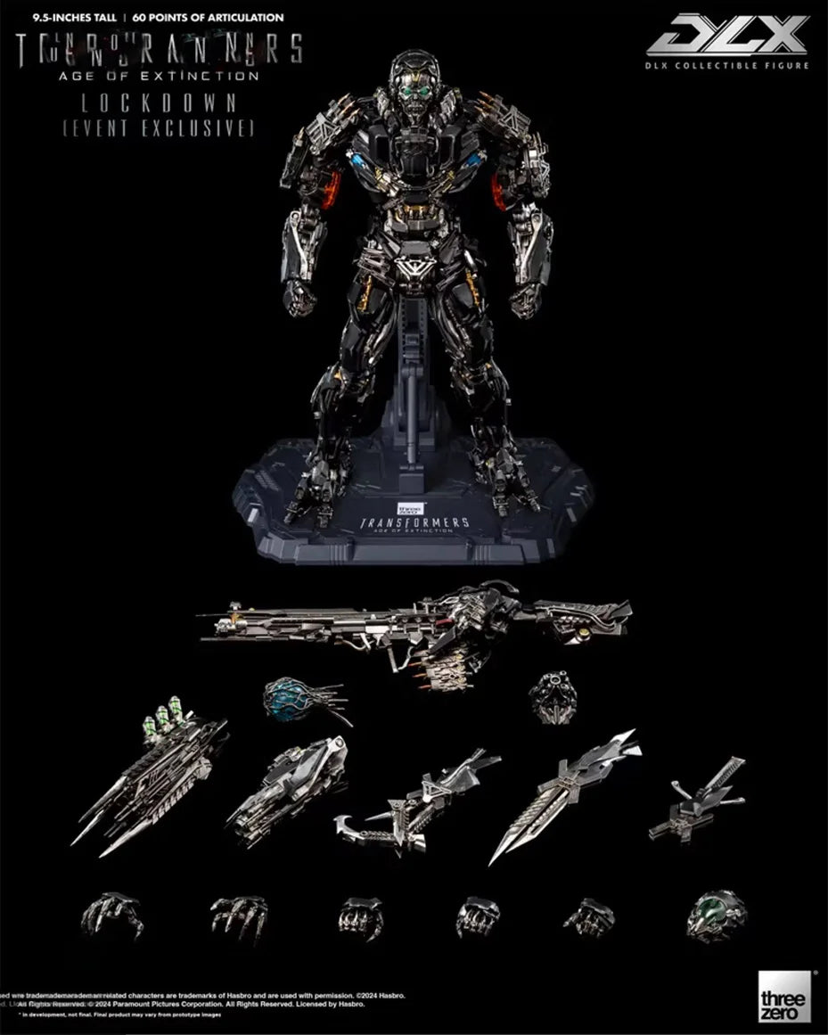 In Stock Originate 3A THREEZERO DLX Lockdown Movable Model Toys Collect Age of Extinction EVENT EXCLUSIVE