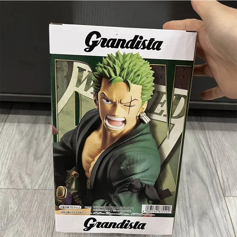 In Stock Original Bandai Banpresto One Piece Grandista Roronoa Zoro Anime Figures Model Decorative Ornaments Boys gift