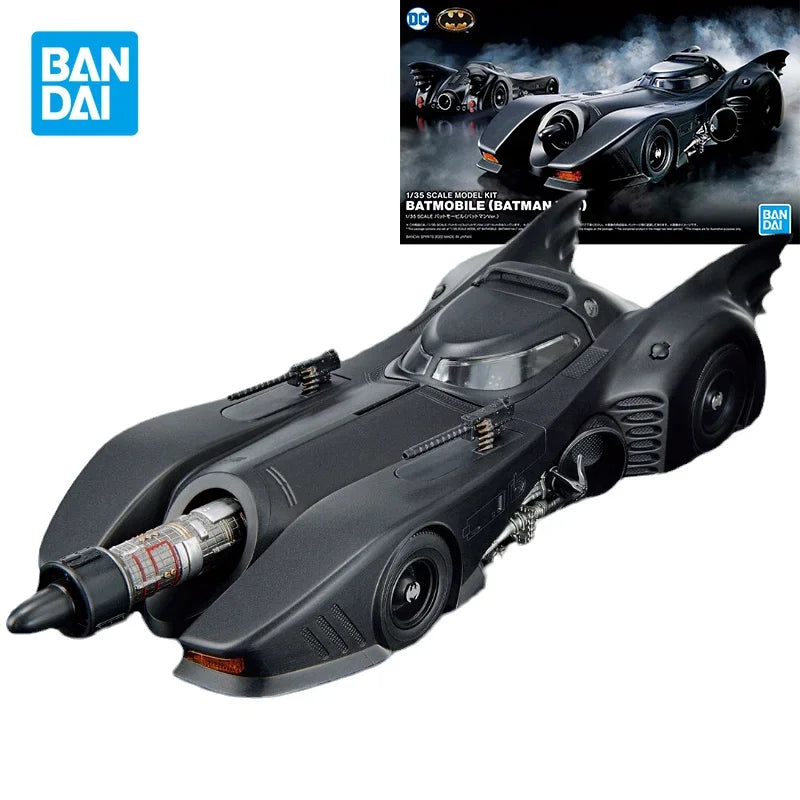 Bandai Original  Anime Figure Batman SCALE 1/35 DC BATMOBILE BATMAN VER Action Figures Collectible Ornaments Toys Gifts for Kids