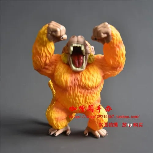 Japanese Bandai Genuine Scale Model Dragon Ball Golden Ape Vegeta IV Orangutan Son Goku Q Version Hand Model Action Figure Toy