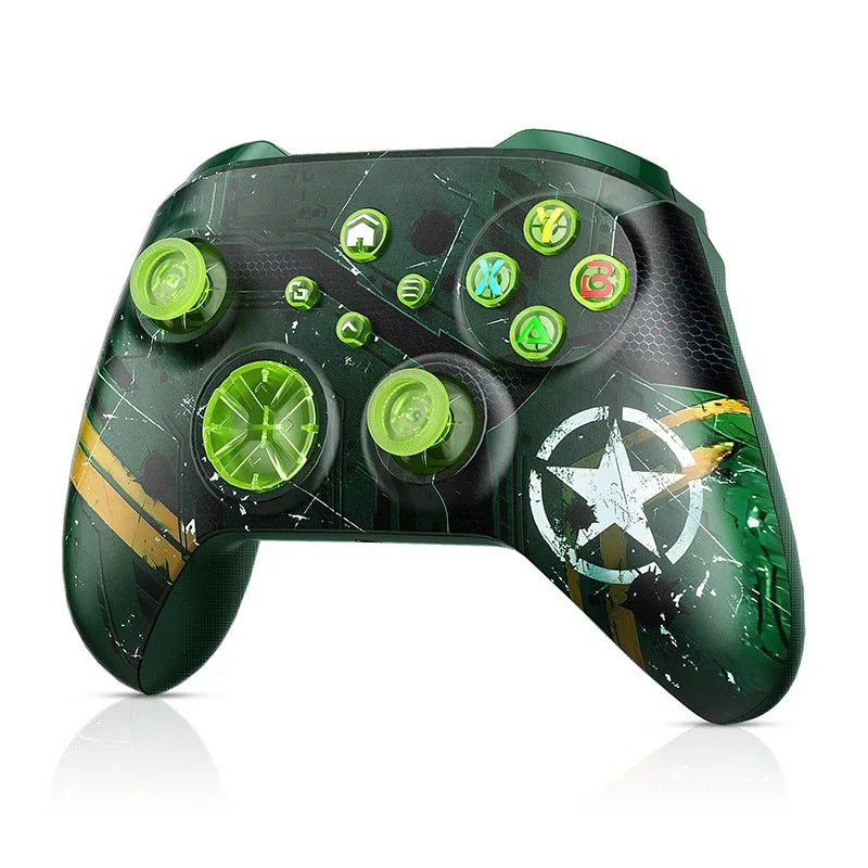 Controller For XBox One/Series S/X/PC Console Wireless Controllers Dual Vibration Hall Effect 6-Axis Gyro FUNC W/ RGB Gamepad