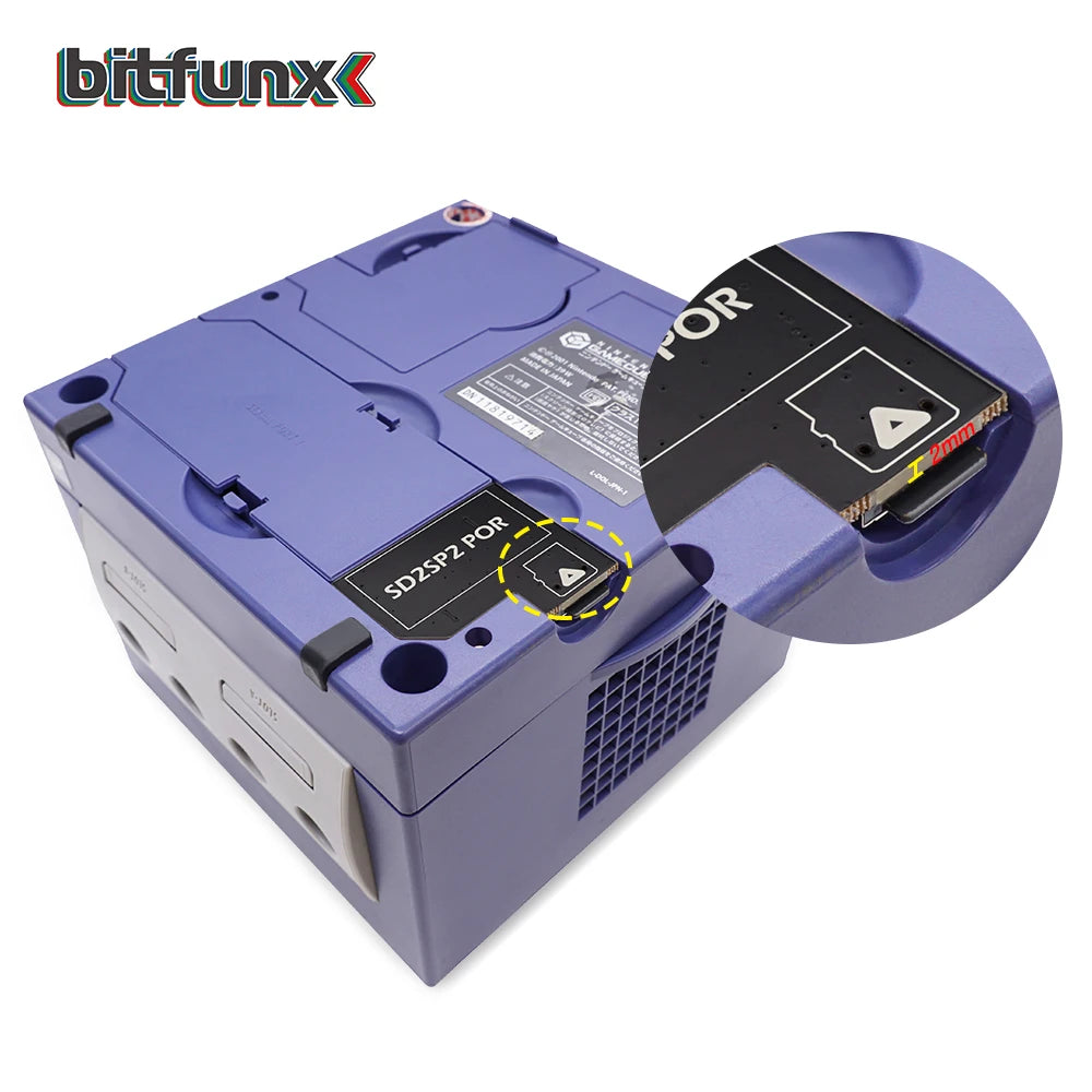 Bitfunx V1.3 SD2SP2 Pro SD Card Adapter Load SDL Micro SD Card TF Card Reader for Nintendo Gamecube NGC NTSC Serial Port 2
