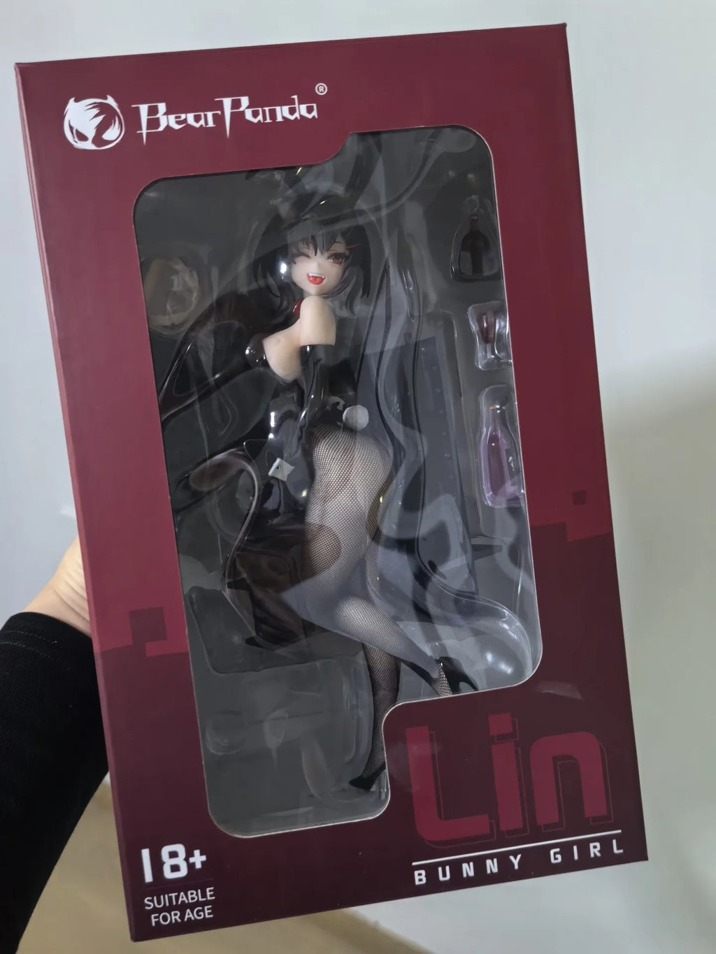 Original BearPanda Bunny Girl Asanagi Rin Xiya Temperature Paint & 3D Crystal Eye & Creative Scene Models Classic Anime Toy