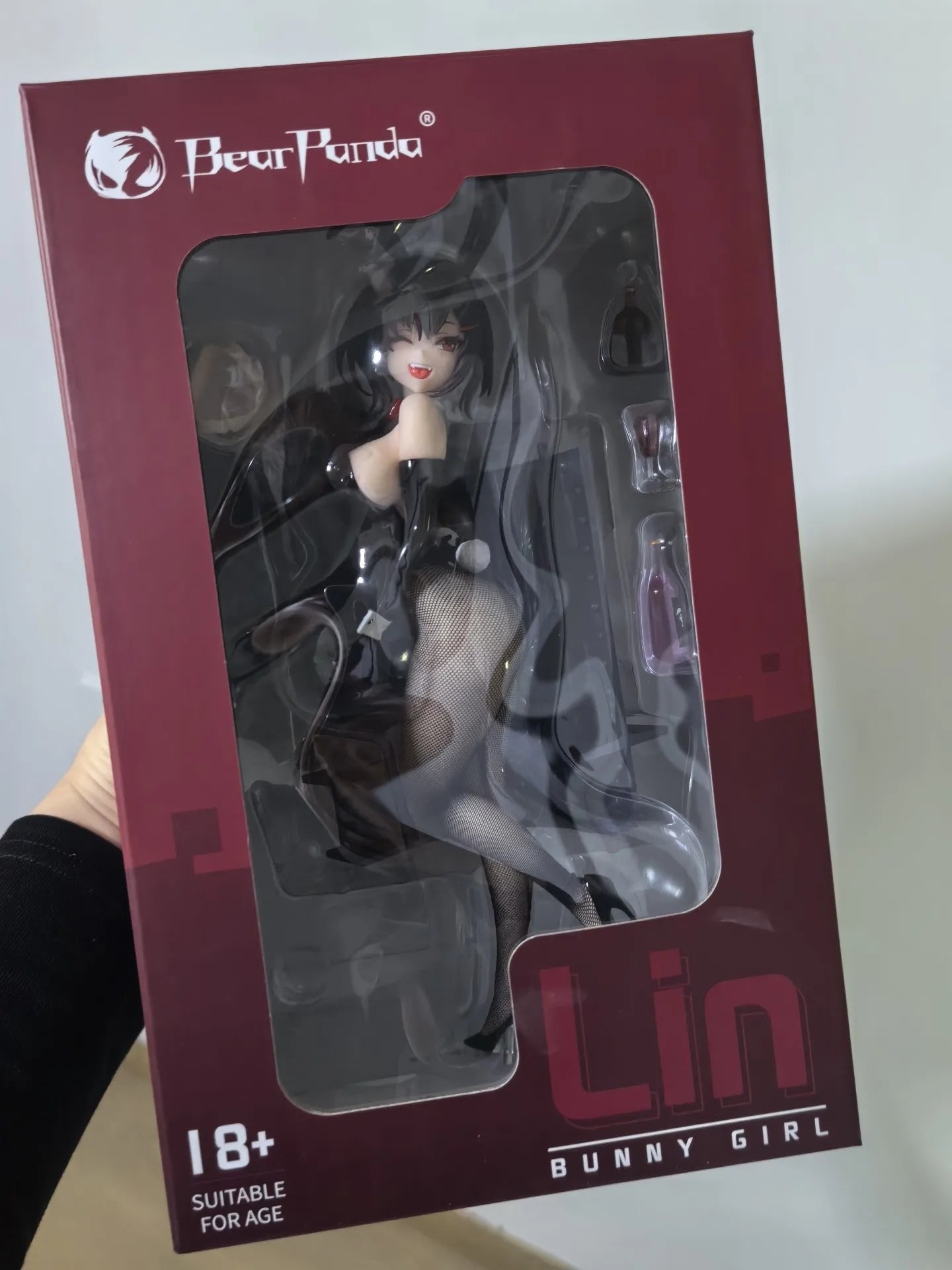 Original BearPanda Bunny Girl Asanagi Rin Xiya Temperature Paint & 3D Crystal Eye & Creative Scene Models Classic Anime Toy