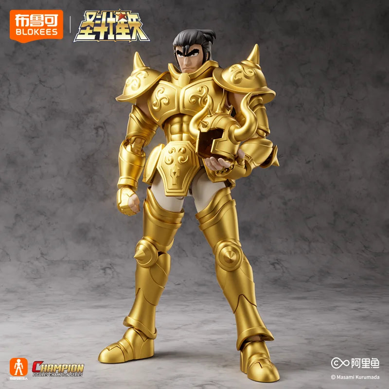 Lokees Златна фигурка на Saint, Saint Seiya, Taurus, Aldebaran, Sagittarius, Aiolo, Pegasus Seiya, дрехи, играчка, колекция, подарък
