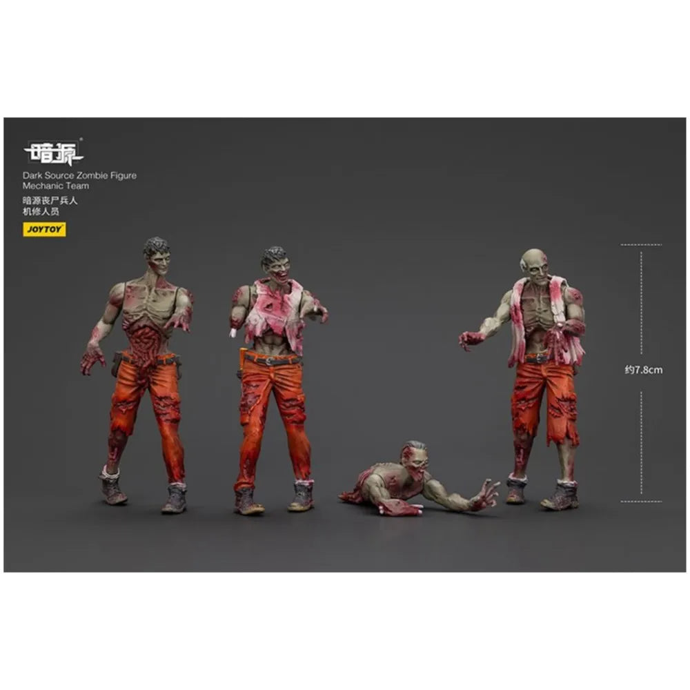 JOYTOY Dark Source Zombie Figure Dark Source Mechanic Team Action Figures Doll Decoration Gift Collection Original Model