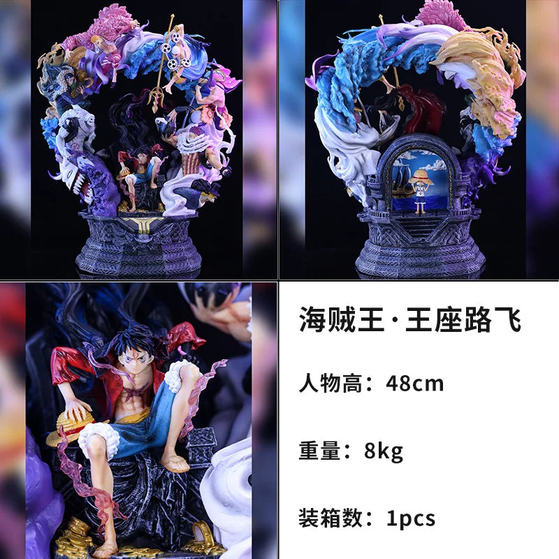 41cm One Piece Anime Figure Edward Newgate On Top Of The War Action Figurine Pvc Statue Model Collection Toys Birthday Gifts