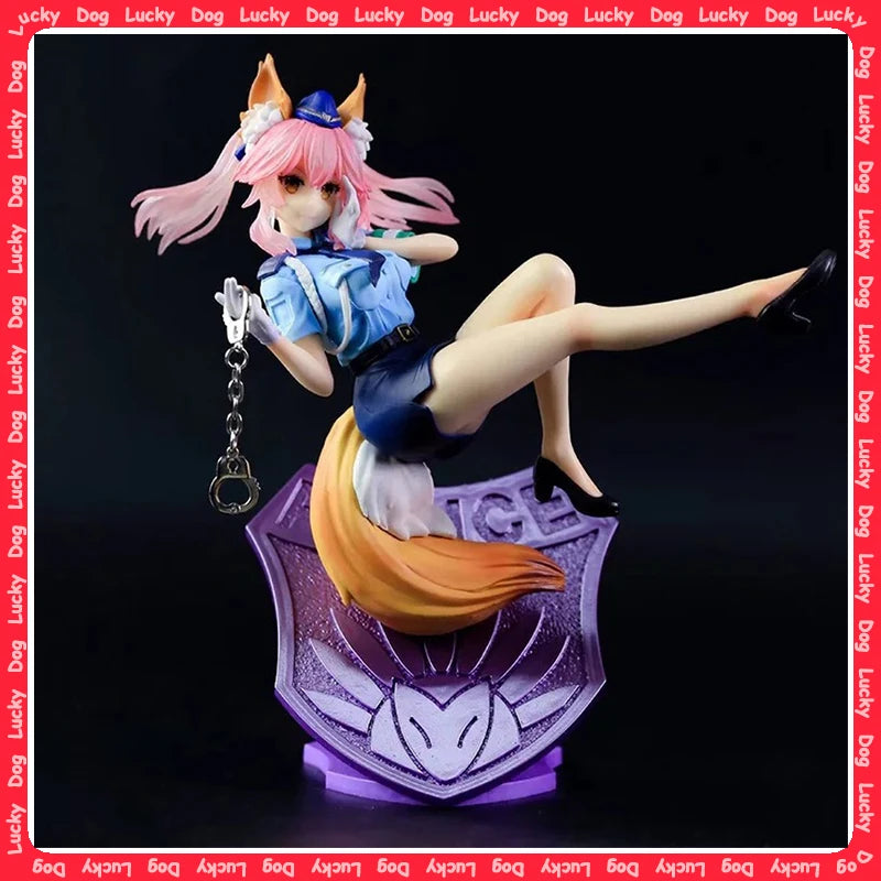 21 см Fate/EXTELLA LINK Аниме момиче Фигурка Tamamo no Mae Полицейска лисица Екшън фигурка Fate Caster/Lancer Фигурка за възрастни Модел кукла играчка