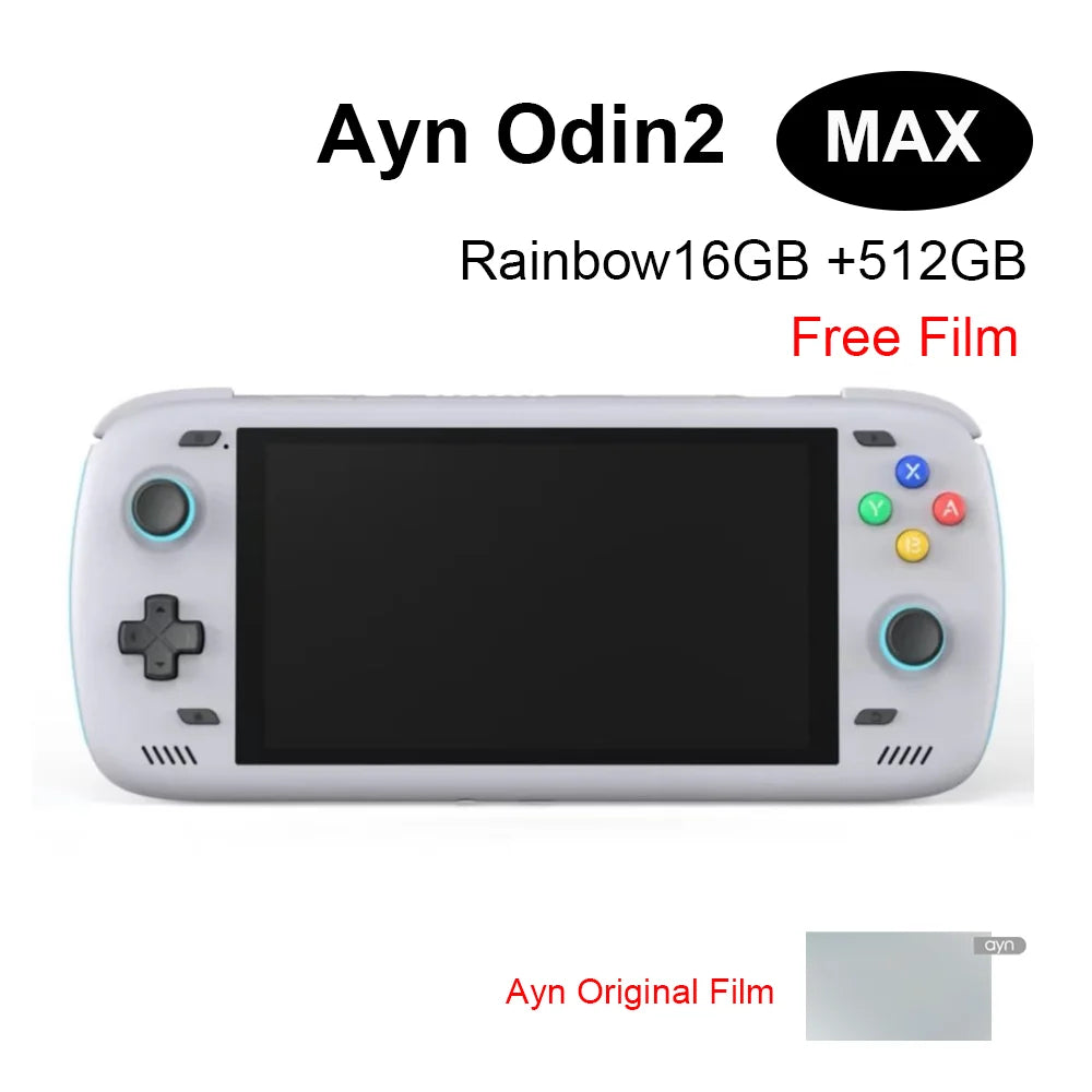 Ayn Odin2 Base Pro Max Handheld Game Console 6.0Inch Touch Screen 8Gen2 Android13 Wifi Portable Console Free Film