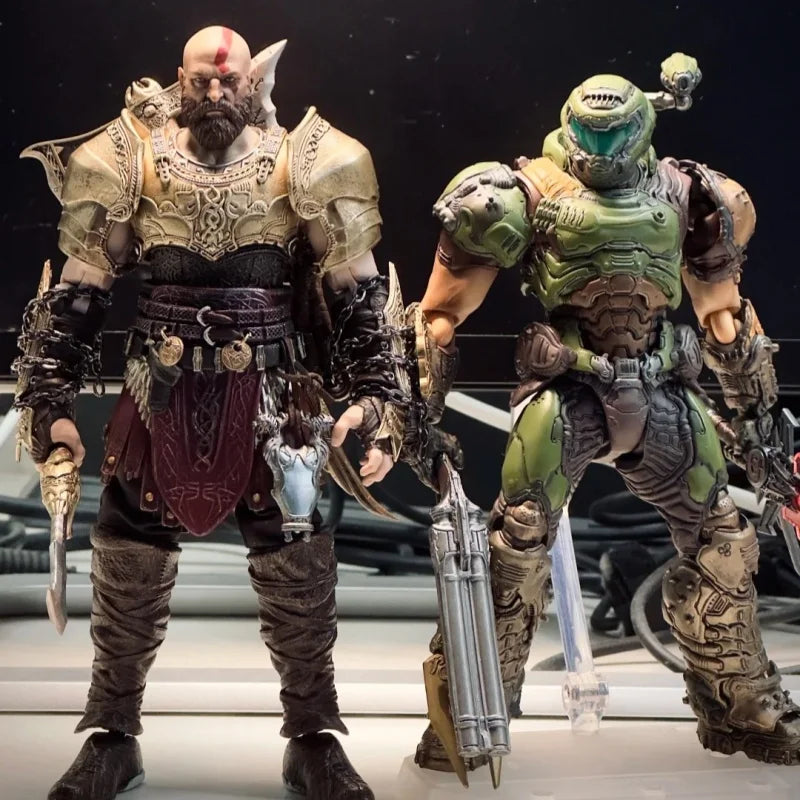 Authentic 18cm Deluxe Edition Brotoys X Takethat 1/12 God Of War Ii Kratos 7-Inch Movable