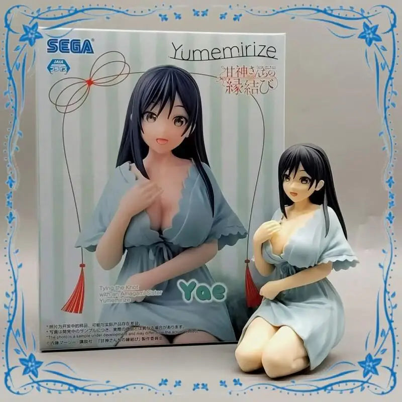 Genuine Original Yumemirize Tying The Knot With An Amagami Sister Amagami Yae Anime Action Sitting posture Figure Model Toy Gift
