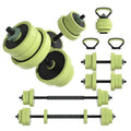 Adjustable Dumbbell Set 42LBS, 5-in-1 Free Weight Dumbbell Set Used as Dumbbell，Kettlebell,Barbell, Push-Up Stand,Weight Plate,