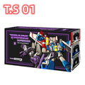 3Pcs/Box Transformation robot toy G1 cartoon Flight team Starscream Skywarp Thundercracker figure model small scale aircraft