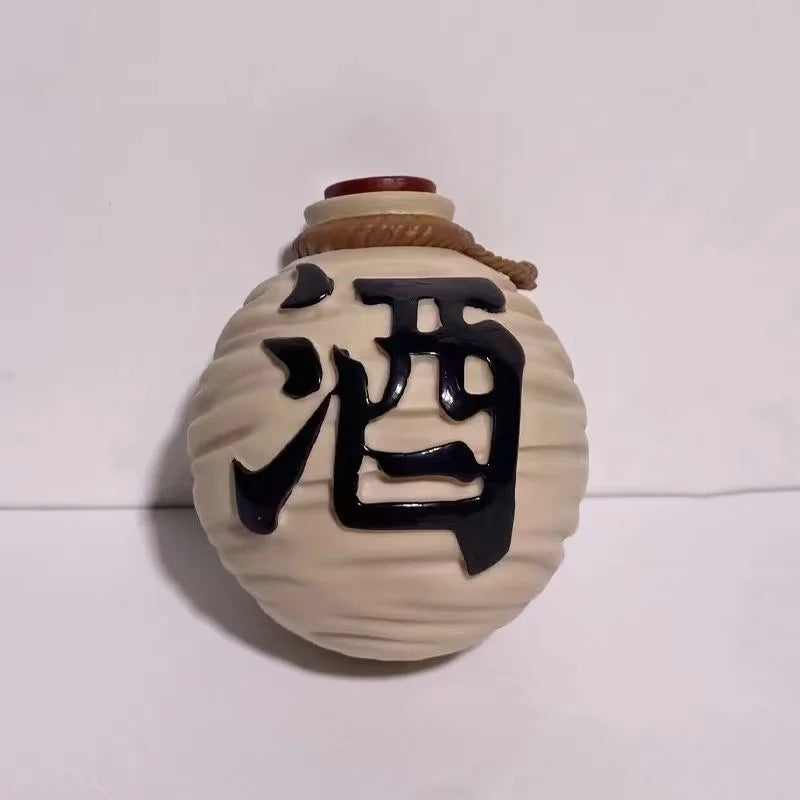 14CM Аниме One Piece Luffy Zoro Sanji Анимационна фигурка Диван Пиене Дебела къща Серия Играчки Подарък