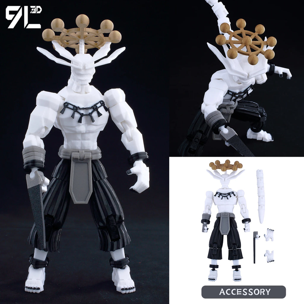 9L 3D Printed Roronoa Zoro One Piece Lucky Dummy 13 Movable Shapeshift Action Figures Mannequin Toys for Anime Lovers