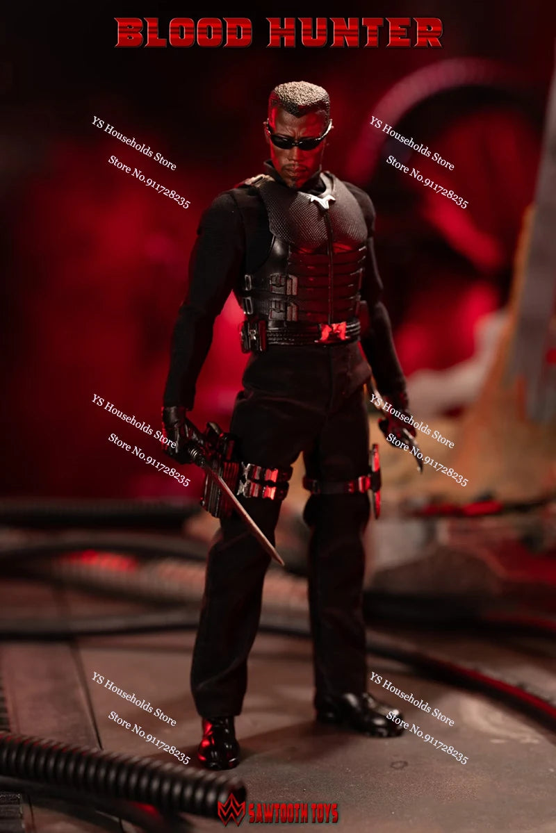1/12 Blood Hunter Windbreaker Man Action Figure Collection SAWTOOTH TOYS STM-20252 Double Head Sculpts 6inch Soldier Model Gifts