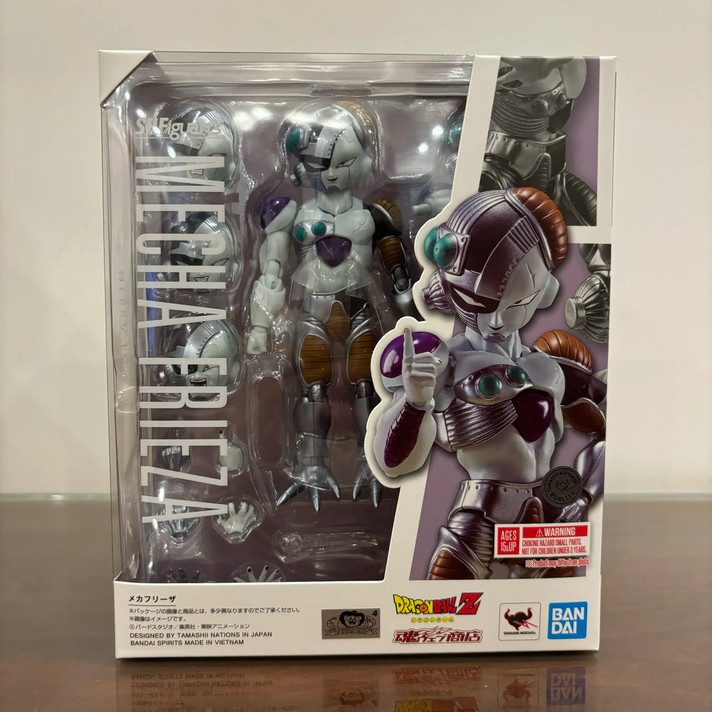 Fast Shipping Bandai Anime SHF DRAGON BALL MECHA FRIEZA Original Model Toy Action Figure Collectible Ornament Children Christmas
