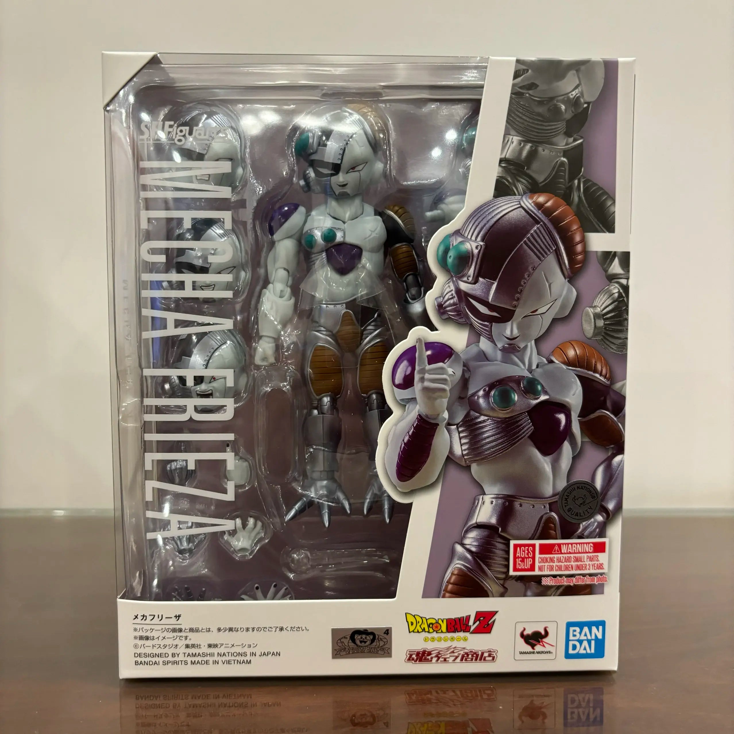 Fast Shipping Bandai Anime SHF DRAGON BALL MECHA FRIEZA Original Model Toy Action Figure Collectible Ornament Children Christmas