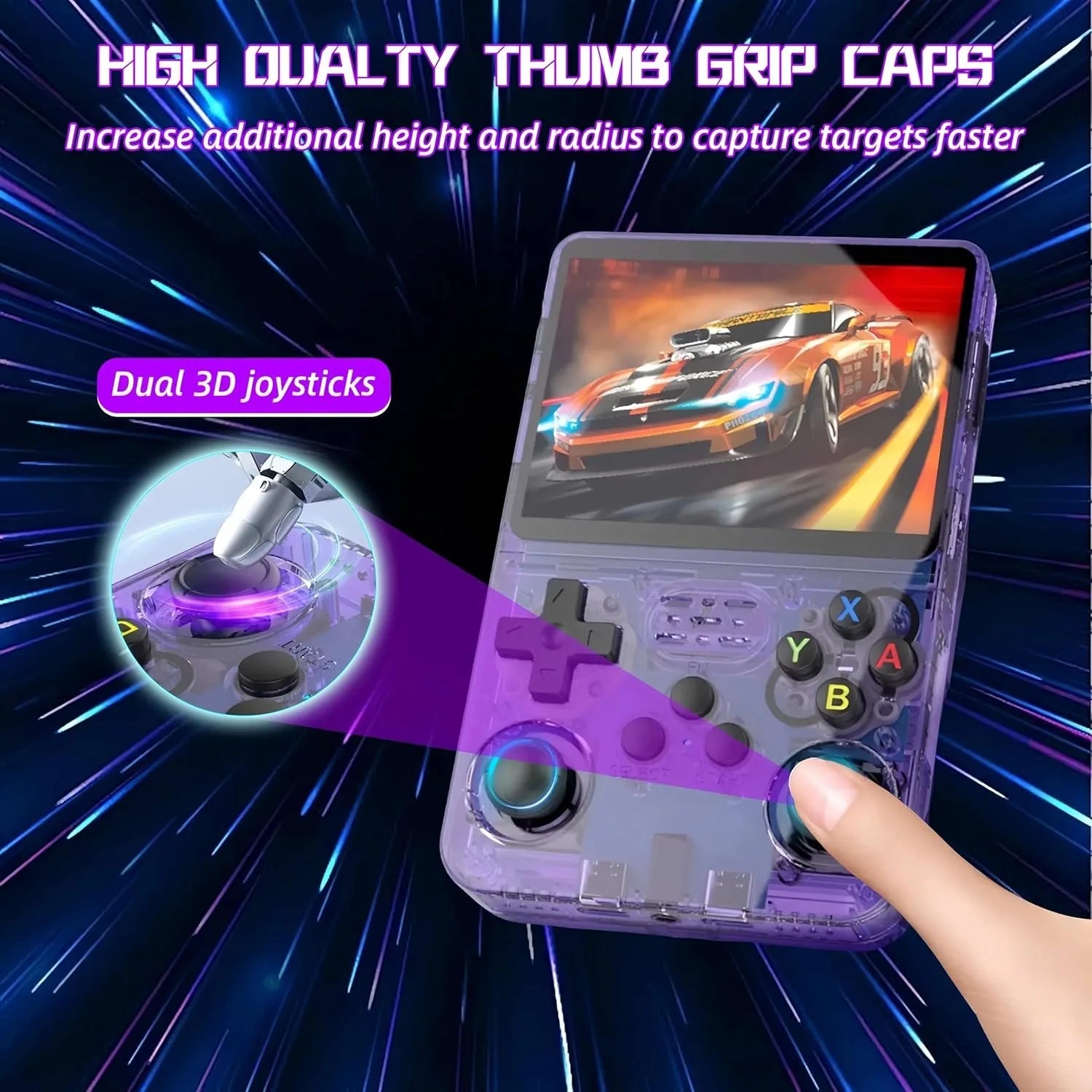 R36S Retro Handheld Video Game Console Linux System 3.5 Inch IPS Screen R35s Pro Portable Pocket Video Player 64GB/128G Games