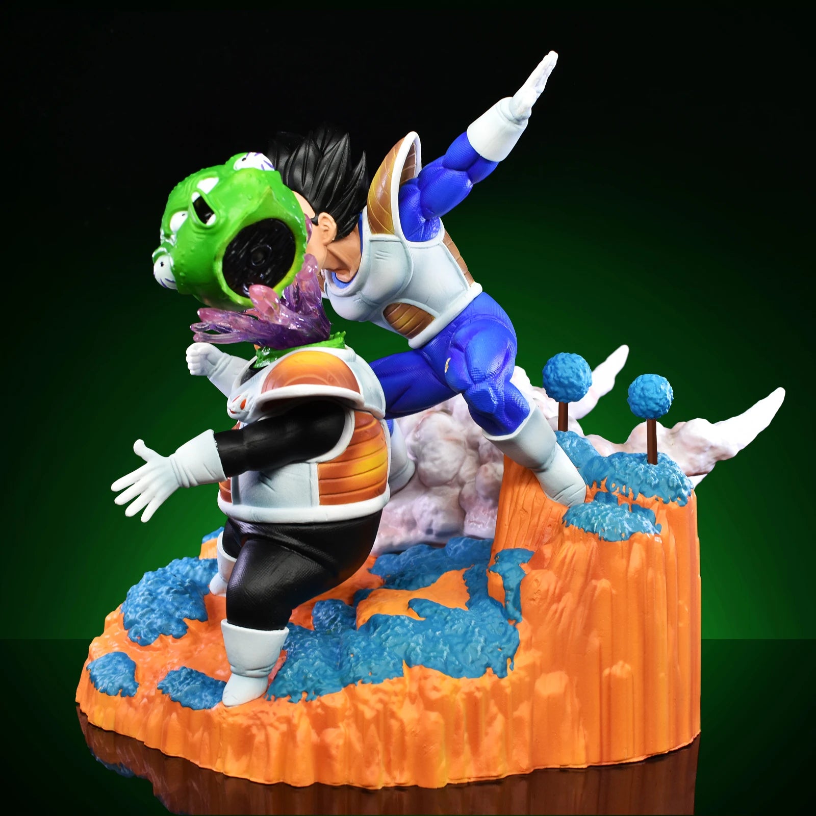 21cm/8.26in Anime Dragon Ball Z Vegeta vs Guldo Figure DBZ Ginyu Force Action Figure Statue Collection Model Toy Gift