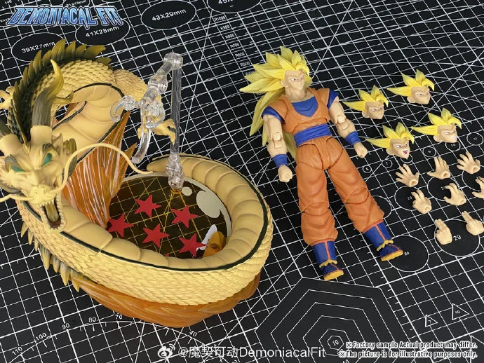 Pre-sale Demoniacal Fit Dragon Ball Z Goku Ssj3 "Dragon Fist Burst" 6-inch Movable Figure Anime Model Toy Collection Gift