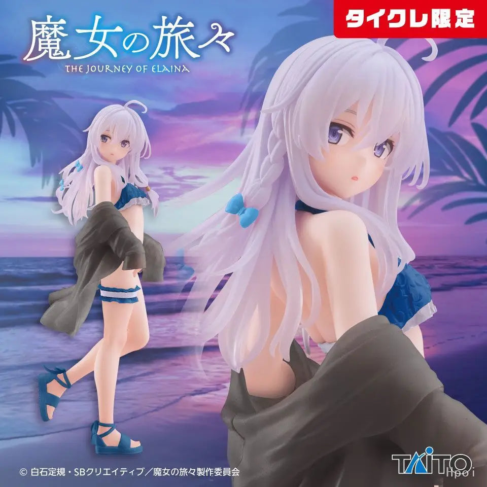 18cm Original Taito Colorful The Journey Of Elaina Action Figure Model Collection Pvc Desktop Decoration Toys Xmas Birthday Gift