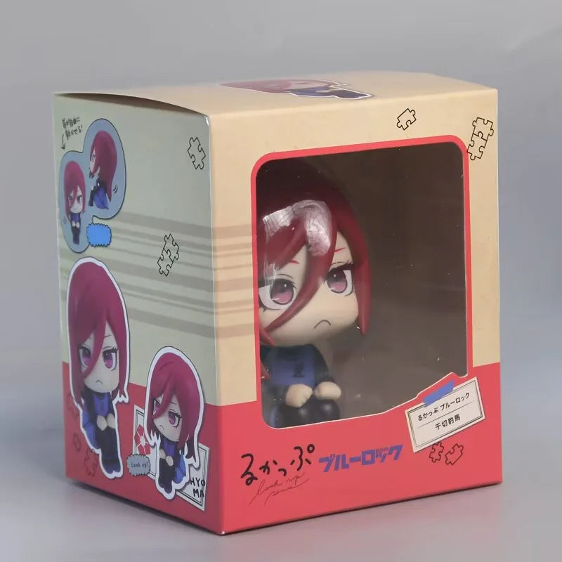 10cm BLUE LOCK Anime Figure Chigiri Hyoma Q Version Action Figure Statue Collection Ornaments Nagi Seish Model DOLL Gift Toys