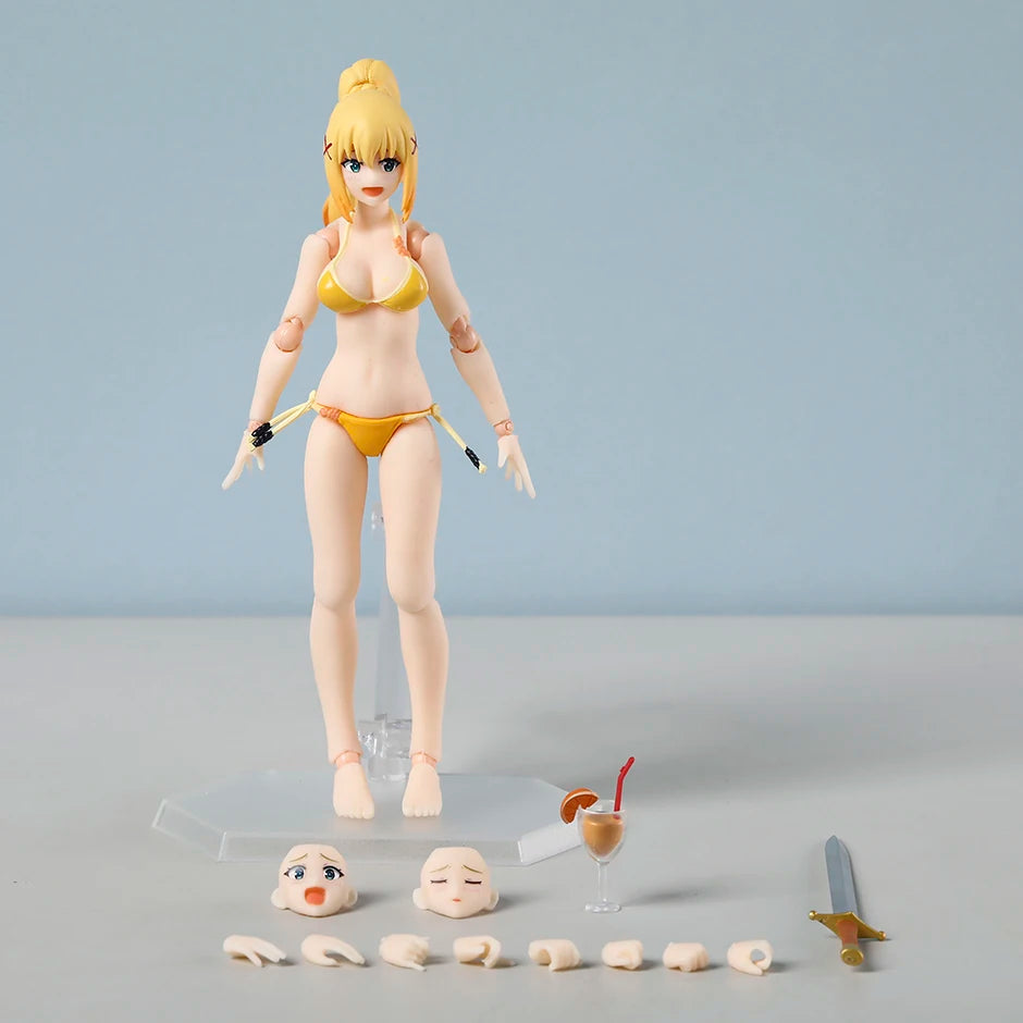 figma Darkness Swimsuit ver. EX-065 PVC Action Figure Model Doll Toy Colletible Figurals