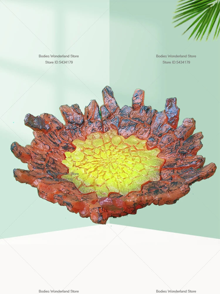 In Stock 1/12 Scale Burning Flame Effects Ground Fissure Model Modeling Scene For 6inch DIY Anime Action Figure Doll Body