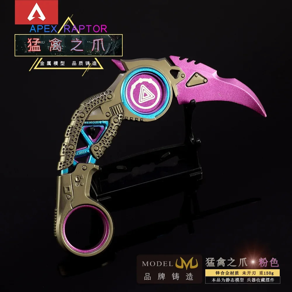 15cm Apex Heirloom The Claw of A Raptor Karambit Melee Knife Toy Sword Figure Combat Knife Gifts for Friends Game Peripheral