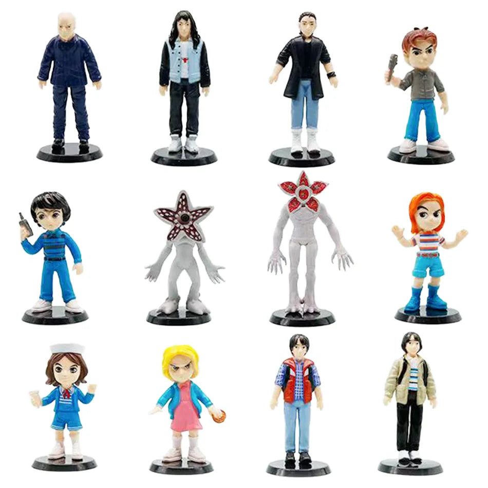 Stranger Eleven Dustin Barb Steve Demogorgon PVC Figures Cartoon Home Decor Peripherals Collectible Model Toys for Fans