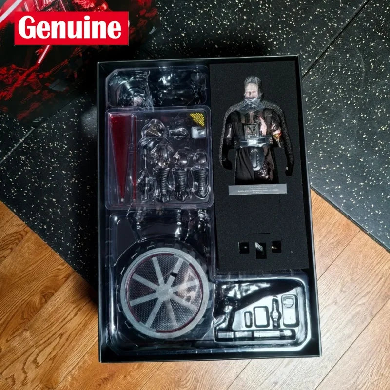 Genuine Hot Toys 1/6 Dx44 Dx45 Star Wars Darth Vader Battle Damage Edition Doll Decoration Surprise Birthday Gift