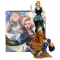 Gk Dragon Ball Android 18 Vs Vegeta Actionfigur PVC-Kollektion Anime BRZ 25 cm Lazuli besiegte Bejita Figur Modell Spielzeug Geschenke
