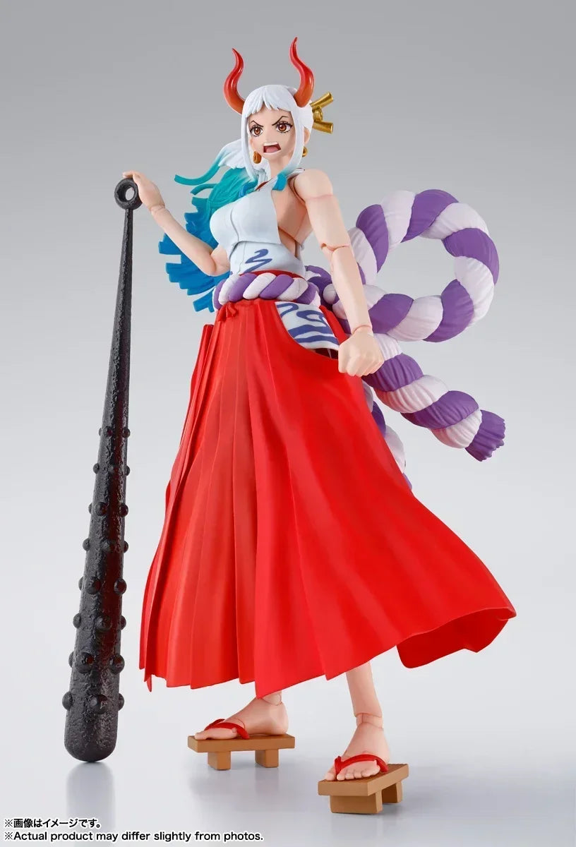 In Stock Bandai Original Figure One Piece S.H.Figuarts YAMATO PVC Anime Action Figure Toys Gifts for Children Collector Model