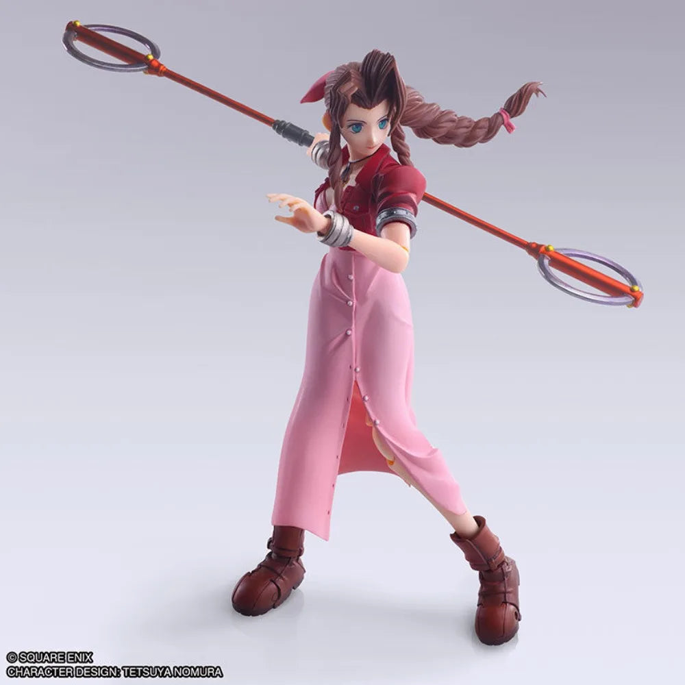 100% Original in Stock Square Enix Bring Arts Final Fantasy Aerith Gainsborough Mythril Rod Ver. Action Figure Collection Series