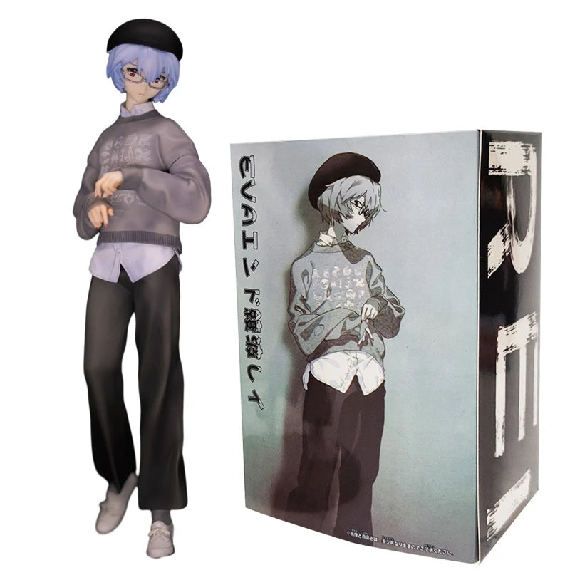 22 см Neon Genesis Evangelion Аниме фигурка EVA Asuka Langley Soryu Екшън фигурки Rei Ayanami Фигурка Колекция Модел Кукла Играчки