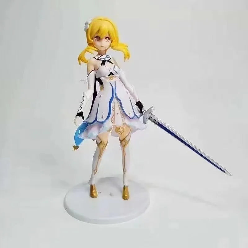 19CM Genshin Impact Zhongli Xiao Anime Figure PVC Action Figure Model Sculpture Hand-made Desktop Decoration Children Gifts