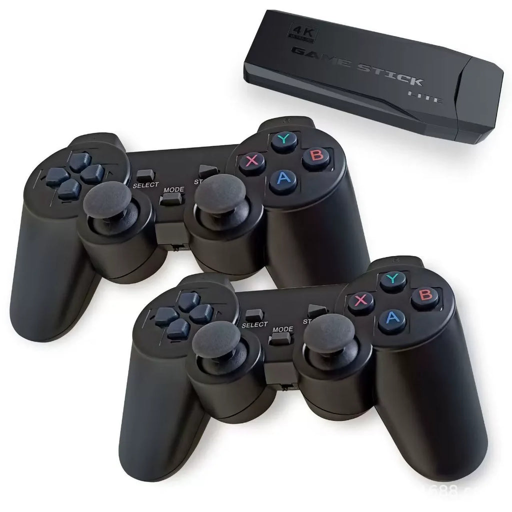 Retro Game Console with 64GB Storage - 20,000+ Preloaded Games, 4K HD HDMI TV Stick & Wireless Controller for PS1/N64/SEGA