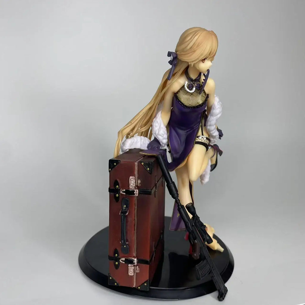 Girls' Frontline OTS-14 Purple Rain Heart Double headed Carving anime Girls' Handmade Model Ornaments