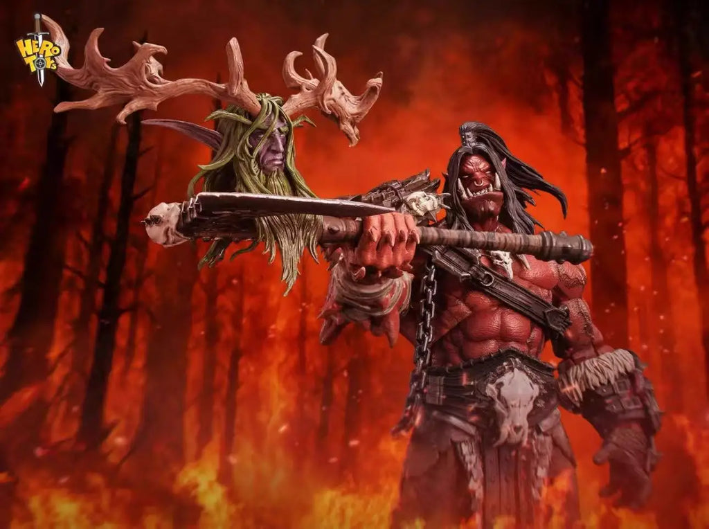 In Stock Herotoys Red Limited Edition Horde Warchief Old Roar Grommash Hellscream