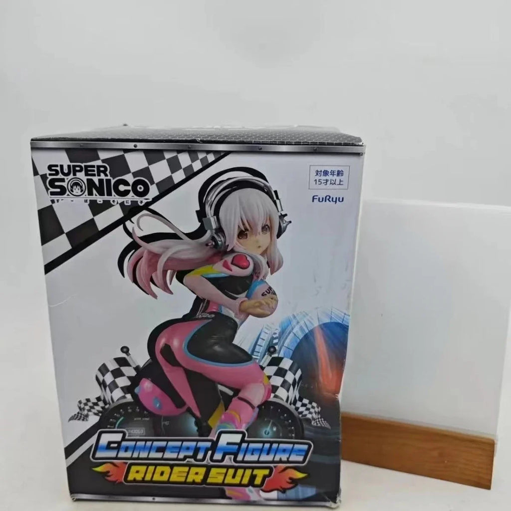 In Stock Original Genuine 19cm Super Sonico Anime Action Collectible Model Doll Toys for Christmas Gifts