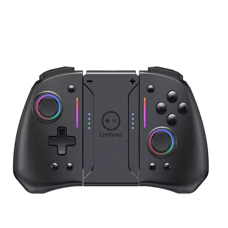 LinYuvo KS42 joycon For Nintendo Switch With Hall Effect Joypad Wireless Controller Six-axis Compatible/Macros/Turbo/RGB Light
