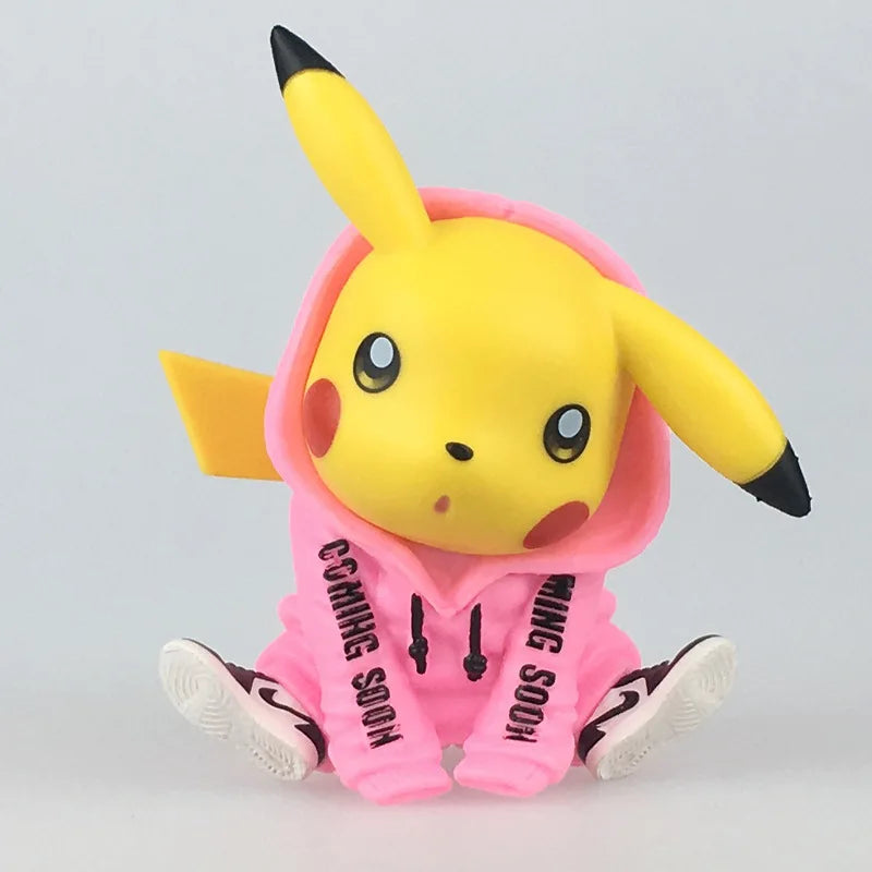 Pokemon Pikachu Psyduck Doll Anime Action Figure Cute Toy Car Desk Q Figural Merchandise Decoration Model Children Birthday Gift